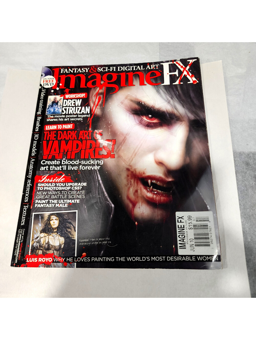 ImagineFX Magazine Issue 57 June 2010 Drew Struzan Vampires Luis Royo Art